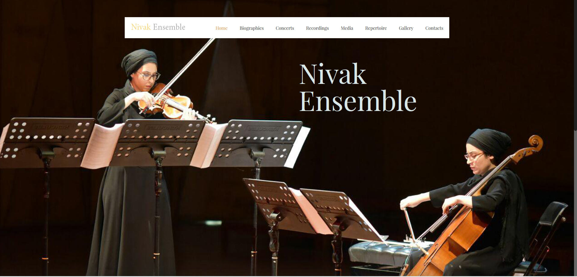 طراحی سایت برندهای برتر نیواک آنسامبل - Nivak Ensemble